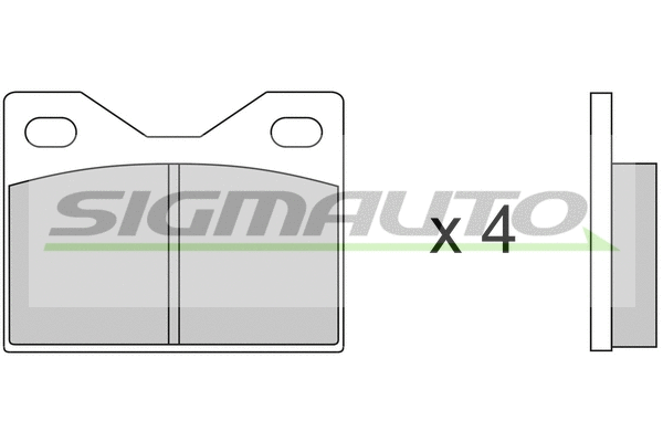 Brake Pad Set, disc brake (SPA041)