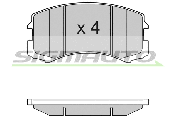 Brake Pad Set, disc brake (SPB192)