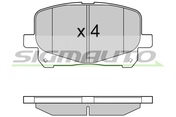 Brake Pad Set, disc brake (SPB049)