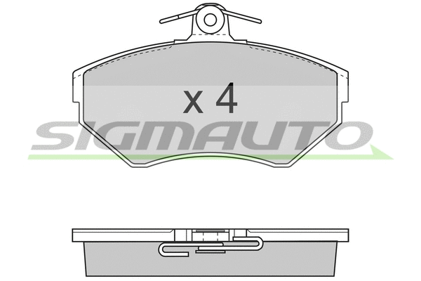 Brake Pad Set, disc brake (SPA674)