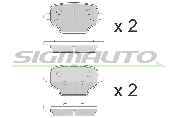 Brake Pad Set, disc brake (SPB863)