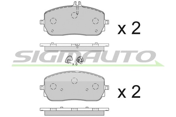 Brake Pad Set, disc brake (SPB854)