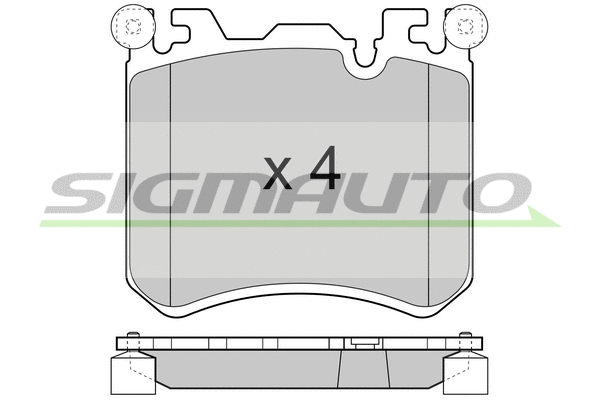 Brake Pad Set, disc brake (SPB419)