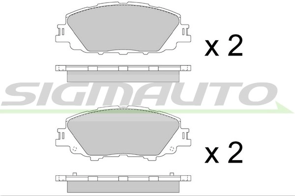 Brake Pad Set, disc brake (SPB880)