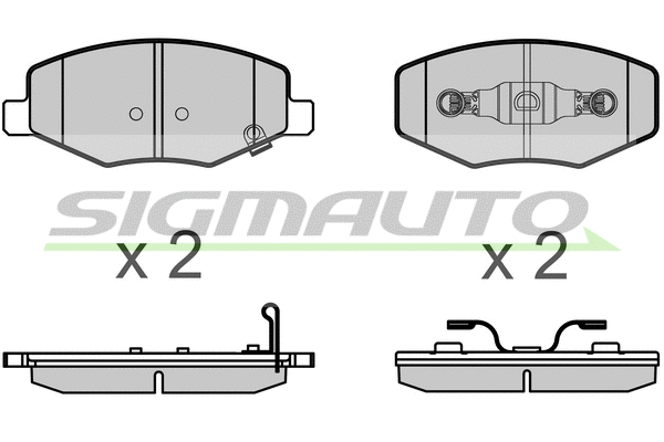 Brake Pad Set, disc brake (SPB658)