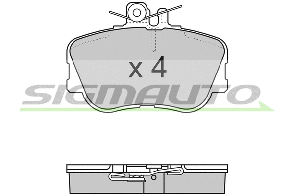 Brake Pad Set, disc brake (SPA586)