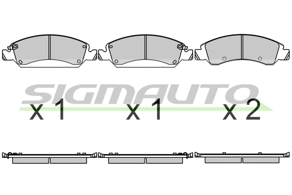 Brake Pad Set, disc brake (SPB684)
