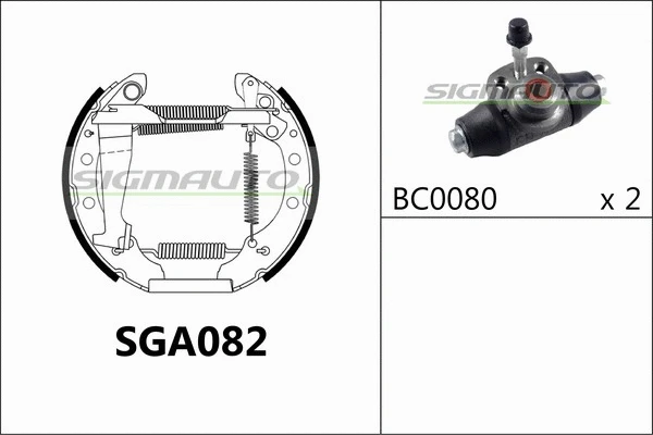 Brake Shoe Set (SGA082)