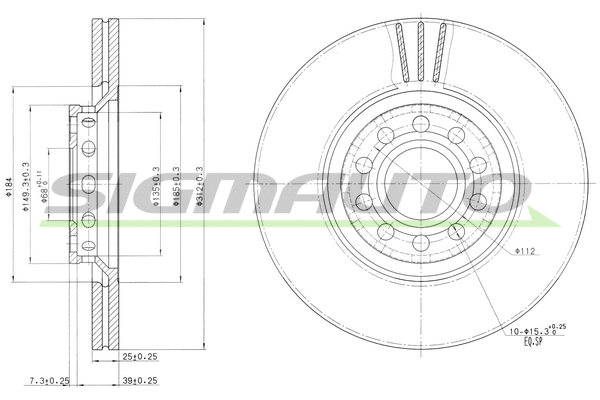 Brake Disc (DBB707V)