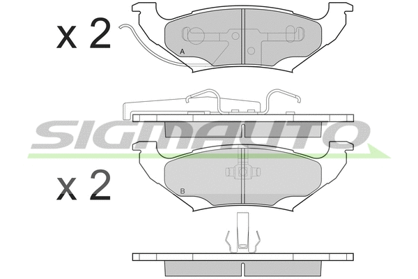 Brake Pad Set, disc brake (SPB223)