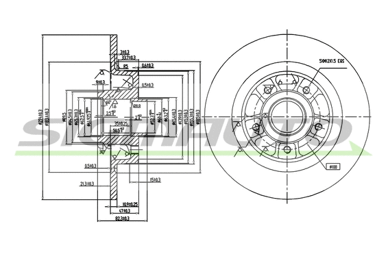 Brake Disc (DBB364S)