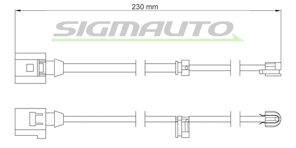 Warning Contact, brake pad wear (WI0709)