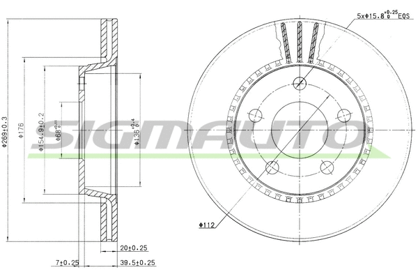 Brake Disc (DBA519V)