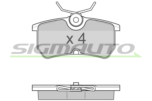 Brake Pad Set, disc brake (SPA844)