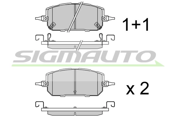 Brake Pad Set, disc brake (SPB930)