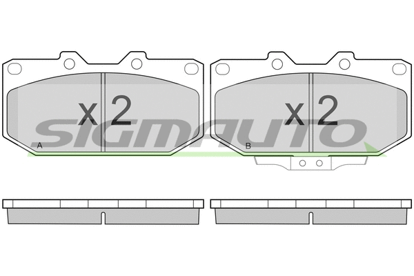Brake Pad Set, disc brake (SPA649)