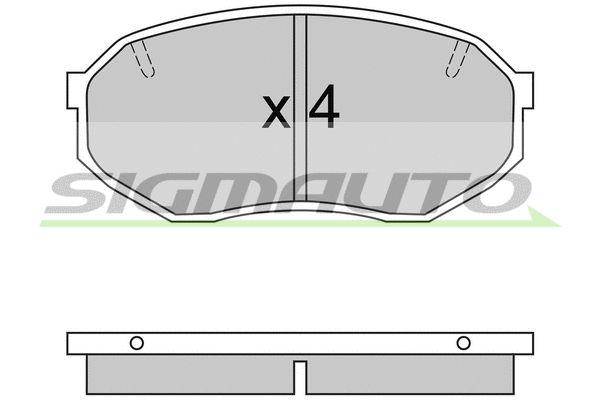 Brake Pad Set, disc brake (SPA421)
