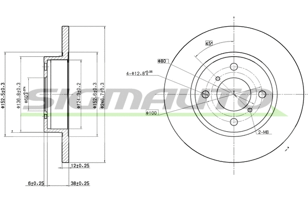 Brake Disc (DBB148S)