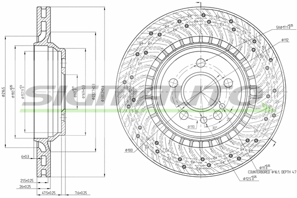 Brake Disc (DBC183V)
