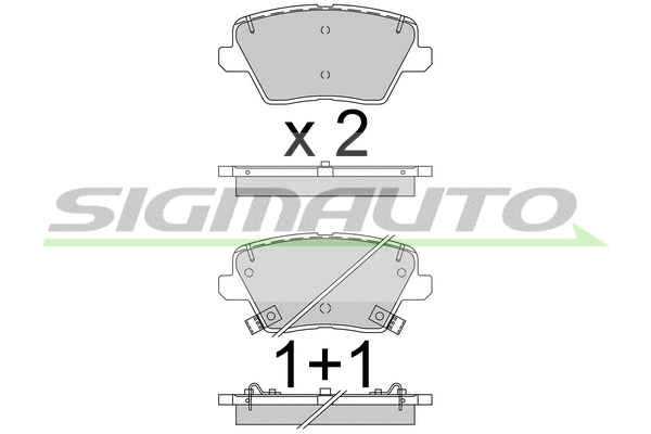 Brake Pad Set, disc brake (SPB799)