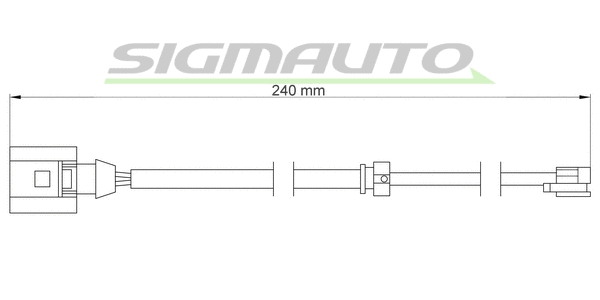 Warning Contact, brake pad wear (WI0726)