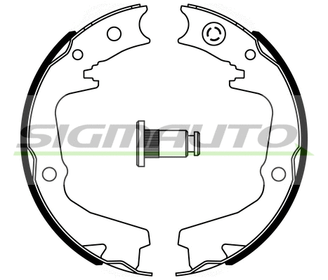 Brake Shoe Set, parking brake (SFA893)