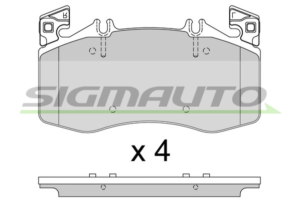 Brake Pad Set, disc brake (SPB938)