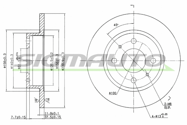 Brake Disc (DBA133S)