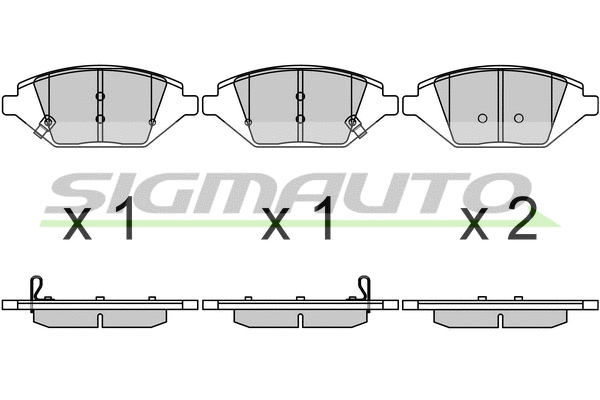 Brake Pad Set, disc brake (SPB724)