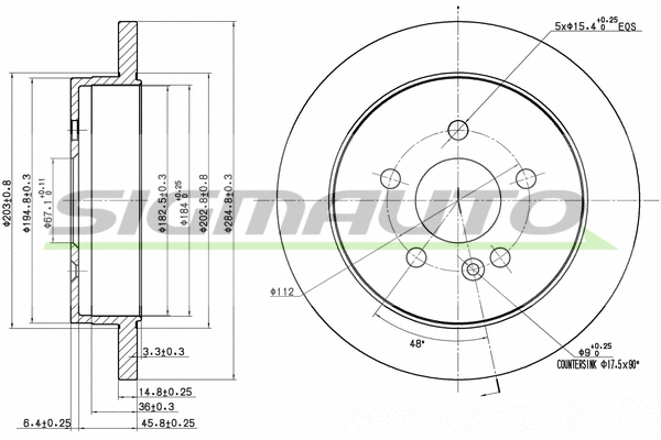 Brake Disc (DBB037S)