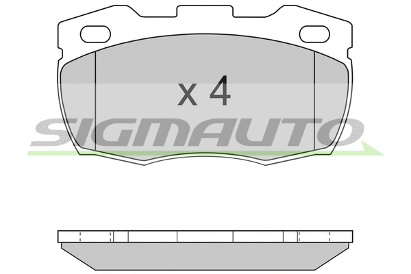 Brake Pad Set, disc brake (SPA717)