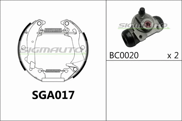 Brake Shoe Set (SGA017)
