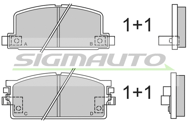 Brake Pad Set, disc brake (SPA294)