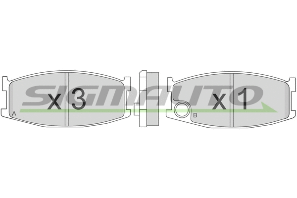 Brake Pad Set, disc brake (SPA152)