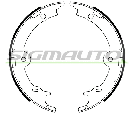Brake Shoe Set, parking brake (SFA979)