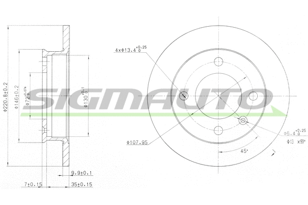 Brake Disc (DBA079S)