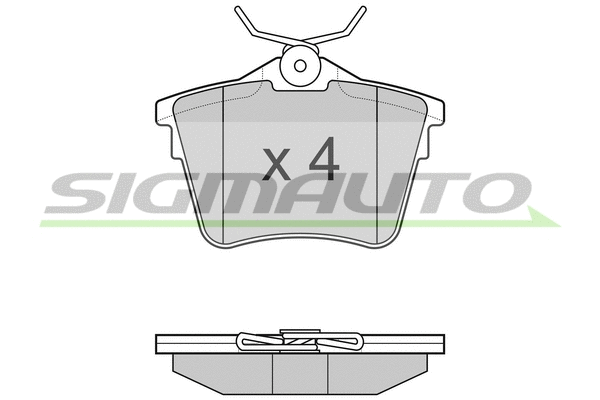 Brake Pad Set, disc brake (SPB183)
