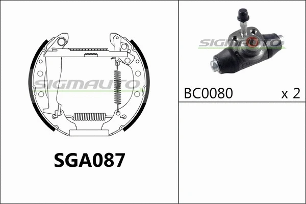 Brake Shoe Set (SGA087)