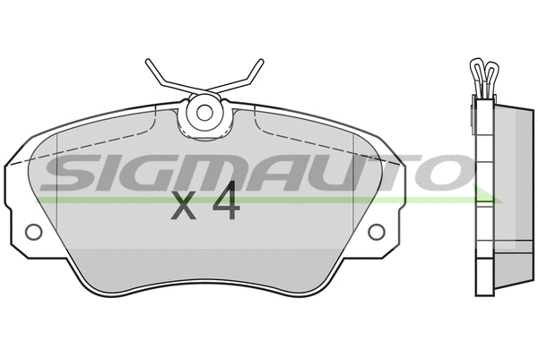Brake Pad Set, disc brake (SPA514)