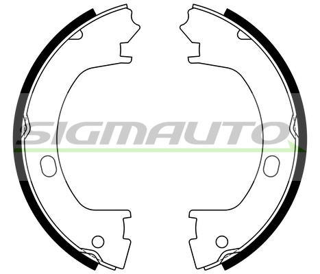Brake Shoe Set, parking brake (SFD643)