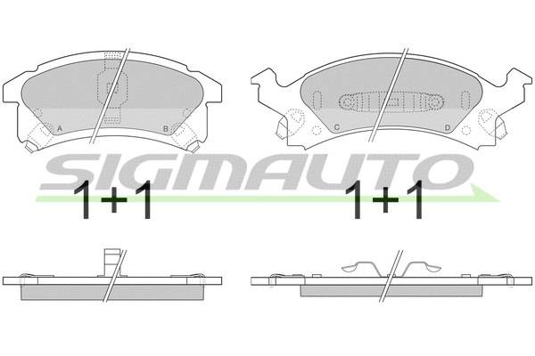 Brake Pad Set, disc brake (SPA893)