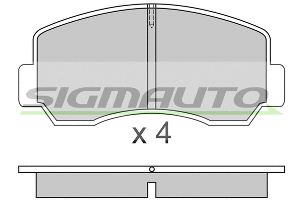 Brake Pad Set, disc brake (SPA296)