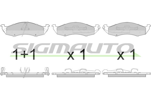 Brake Pad Set, disc brake (SPA791)