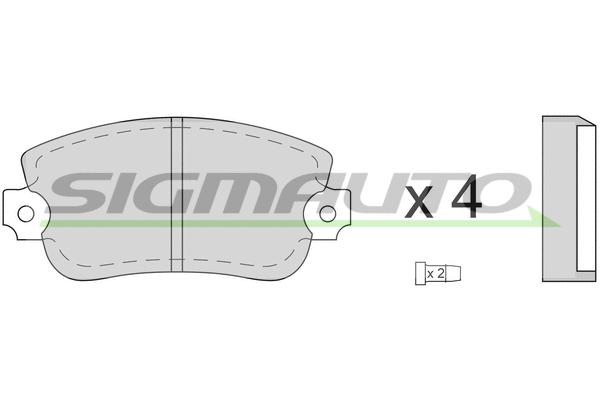 Brake Pad Set, disc brake (SPA073)