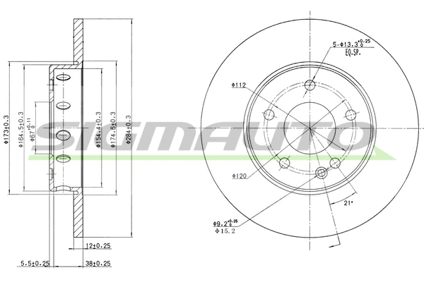 Brake Disc (DBA540S)