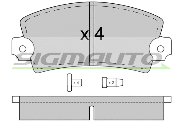 Brake Pad Set, disc brake (SPA026)