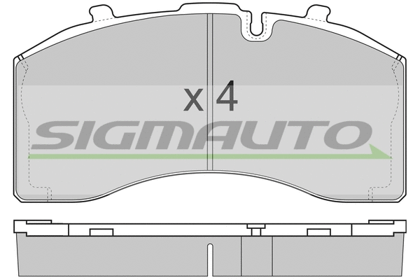 Brake Pad Set, disc brake (SPT330)
