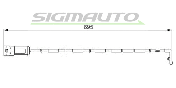 Warning Contact, brake pad wear (WI0527)