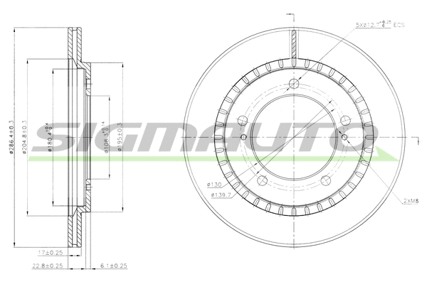 Brake Disc (DBB687V)