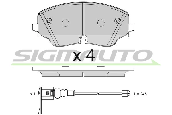 Brake Pad Set, disc brake (SPB928)